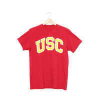 USC Trojans Basic Heritage Cardinal Arch with Stroke T-Shirt